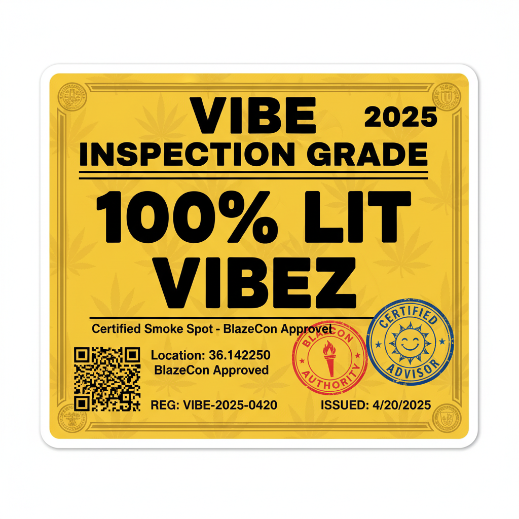 Vibe Inspection Sticker